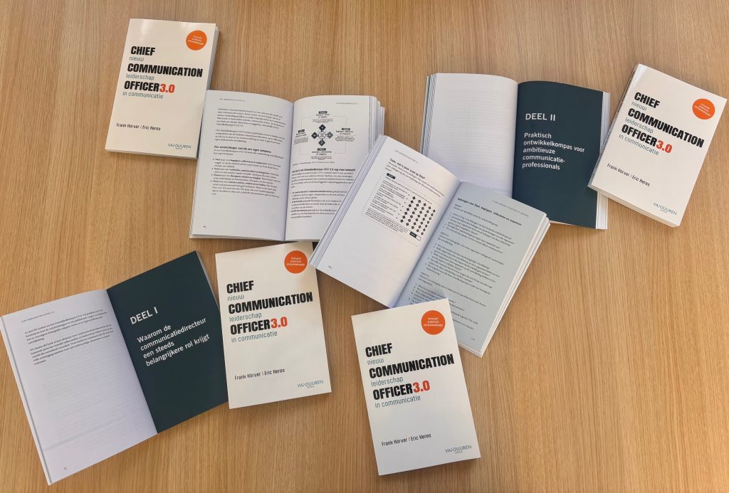 Chief Communication 3.0, nieuwe leiderschap in communicatie. Dit is het nieuwste boek van Frank Körver (Beta Strategies)