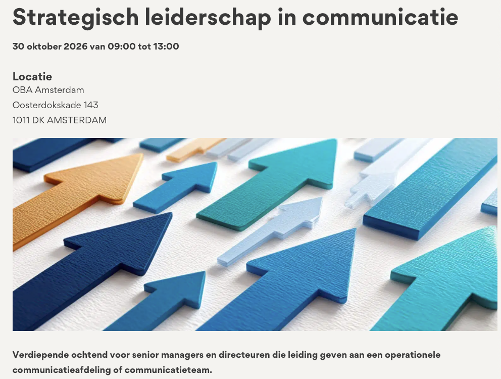 Strategisch leiderschap in communicatie